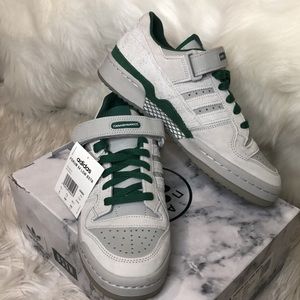 Adidas Originals Forum Low 84 BSTN Men’s 8 Grey Green Suede Mix Sneakers